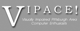 VIPACE! Logo. Click here to skip past the navigation links to the main page content.