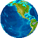 For The People graphic animation of a spinning globe.